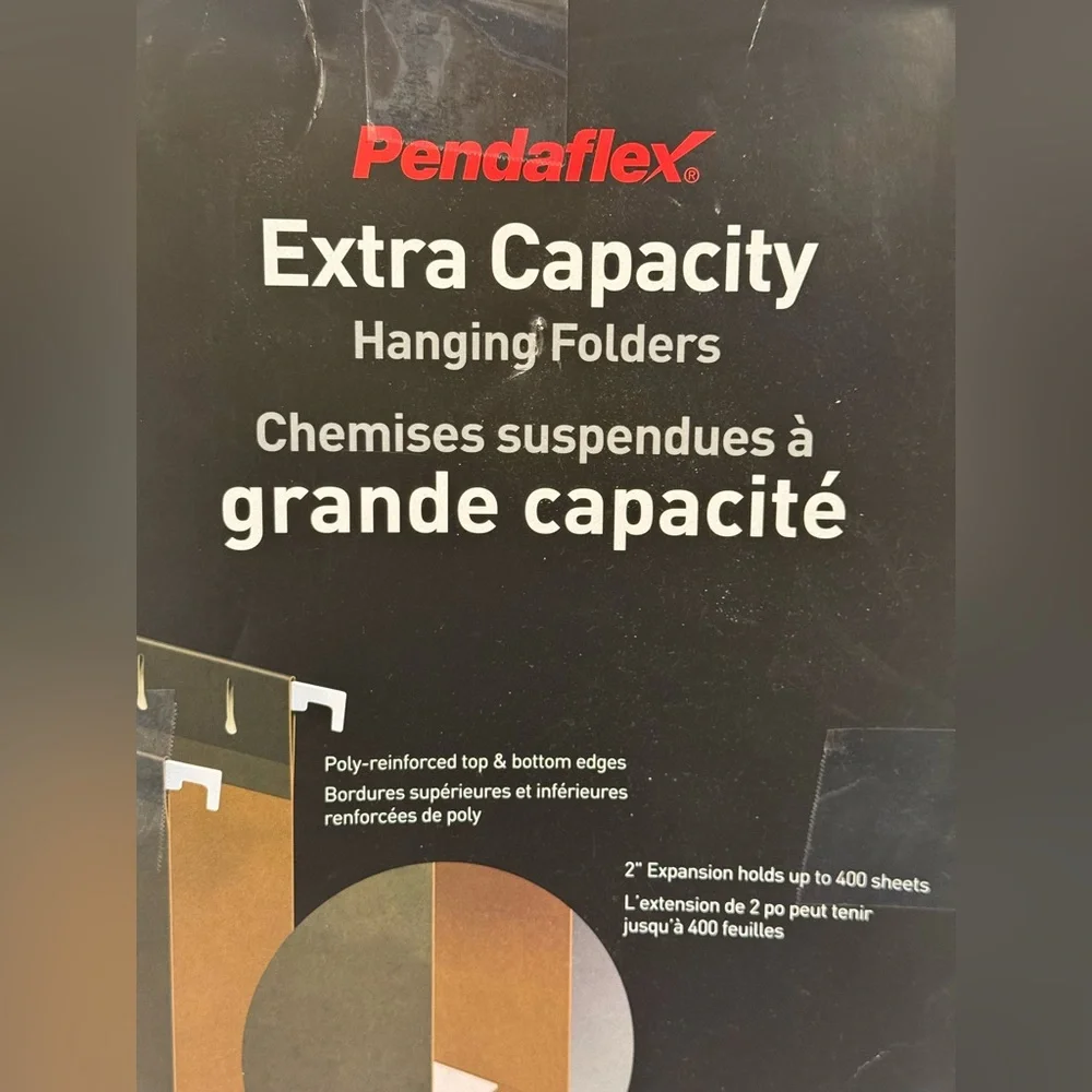 Pendaflex Extra Capacity Hanging File Folders ~ Legal Size ~ NEW